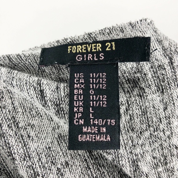 Forever 21 Girl's Gray Keyhole Back Stretchy Dress - Picture 7 of 8